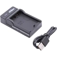 VHBW Chargeur USB compatible avec Canon Digital Rebel XSi caméra caméscope action-cam + témoin de charge 8,4 V