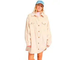 Billabong Winter Ocean Long Sleeve Short Dress Beige S Femme