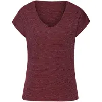 LASCANA T-shirt bordeaux / argent