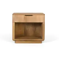 GINER Y COLOMER Table De Nuit En Manguier Aux Coins Arrondis