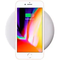 YONIS Chargeur À Induction Qi Quick Charge Sans Fil Antidérapant Usb Universel Smartphone Iphone Blanc