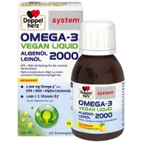 Queisser Pharma GmbH & Co. KG Doppelherz system Omega-3 Vegan Liquid 2000 au goût citron, solution de 100 ml