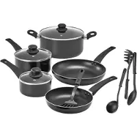 Bella Ensemble De Cuisson - - 12 Pièces - Antiadhésif - Aluminium - Noir