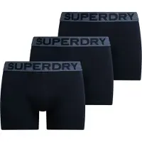 Superdry pour homme. M3110452C Set 3 Boxers Triple navy (S), Homewear, Coton, Marine