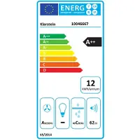 Klarstein AirJet 90 Plaque Induction Avec Hotte Intégrée - A++ Énergie, 750 m³/h, 10000 W Boost, Écran Tactile, Sécurité Enfant, Verre & Acier Inox, Blanc