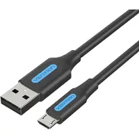 Vention COLBD Câble USB 2.0 A vers Micro-B 3A 0,5m Câble USB 2.0 A vers Micro-B 0,5m COLBD noir