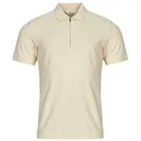 Selected Polo SLHISAAC ZIP hommes - Beige - EU L