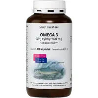 Kräuterhaus Sanct Bernhard Compléments alimentaires huile de poisson oméga 3 500 mg (400 gélules) 7714