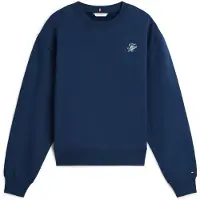 Tommy Hilfiger Script Reg Terry Sweatshirt Bleu M Femme