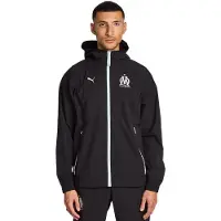 Puma Olympic Marseille Homme - Vestes Zippees, Noir - Taille L - Poly Woven