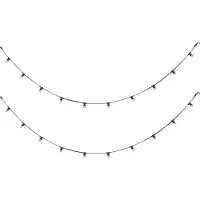 QAZQA Guirlande lumineuse connectable noire avec prise 10m, incl. 20 ampoules E27 P45, IP64 - Lubber