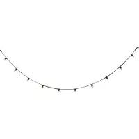 QAZQA Guirlande lumineuse noire connectable avec prise, 6m, 10 ampoules E27, IP64 - Lubber