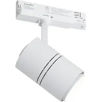 QAZQA Spot sur rail moderne blanc pour rail triphasé avec LED - 3-Phase Ruler
