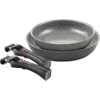 Ballarini Set Of 2 Frying Pans 2h 20/28 Cm Argenté