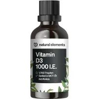 Natural Elements Vitamine D3 1000 UI en gouttes - 50 ml_pour 12 mois