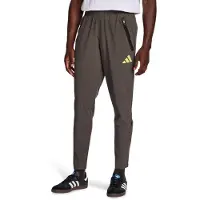 Adidas Pantalon de sport 'Real Madrid Vis Tech Travel' citron vert / taupe