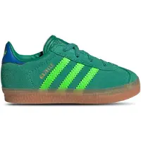 Adidas Originals Gazelle Comfort Closure Elastic Laces Infant Trainers Vert EU 25 1/2 Enfants