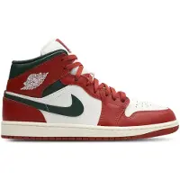 Nike Aj1 Mid Homme - Baskets, Blanc - Pointure 43 - Cuir, Synthétique