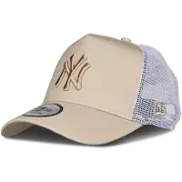 New Era Mlb New York Yankees 9forty Aframe Trucker Cap Beige