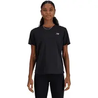 New Balance Athletics Short Sleeve T-shirt Noir M Femme
