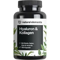 Natural Elements Gélules au complexe d'acide hyaluronique et de collagène - 180 gélules (pour 3 mois)