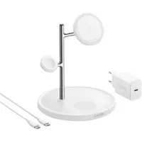 Anker MagGo, Intérieur, USB, Chargement sans fil, Blanc