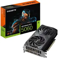 Gigabyte GeForce RTX 5060 WINDFORCE MAX OC 8G Carte Graphique – 8 Go GDDR7, 128 bits, PCI-E 5.0, 2512 MHz Fréquence du processeur, 3 x DisplayPort, 1 x HDMI, NVIDIA DLSS 4, GV-N5060WF2MAX OC-8GD