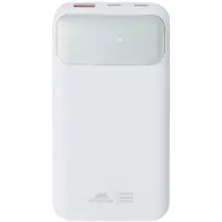 Rivacase Powerbank 10000mAh 3 ports USB A+2C 22.5W PD/QC Câble multiple intégré Blanc
