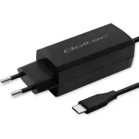 Qoltec Chargeur 90 W GaN 5 V 20 V 3 A 4,5 A USB-C 3.1