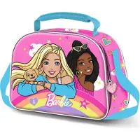 KARACTERMANIA Barbie Rainbow Sac à Goûter 3D, Rose