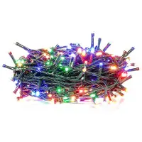Retlux RXL 203 Chaîne de Noël 50LED, minuterie 6/18 h, longueur totale du câble 10 m, longueur du câble illuminé 5 m, longueur du câble 5 m, couleur de lumière multicolore, protection IP 44