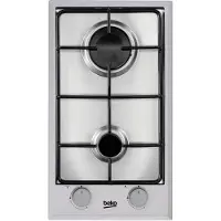 Beko Hdcg 32220 Sx Gas Hob 60 Cm 2 Burners Argenté