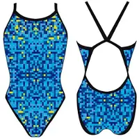 Turbo Pixels Revolution Swimsuit Bleu S Femme