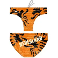 Turbo Nederland Italy 2014 Swimming Brief Orange,Noir 4XL Homme