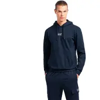 Emporio Armani pour homme. 8NPM32_PJVRZ Core Identity sweat-shirt à capuche en coton marine (XXS), Casuel, Manche longue