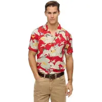 Superdry Chemise 'Hawaii' jaune / gris / rouge / blanc cassé