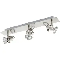Eglo 94146 Tukon 3 LED spot 3 x 33 W acier nickel finition mate