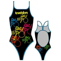 Turbo Bikes Triathlon Swimsuit Noir 5XL Femme