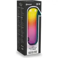 BigBen Interactive PARTY, haut-parleur Bluetooth 5.3 30W avec effets lumineux et boucle de suspension., bleu-vert