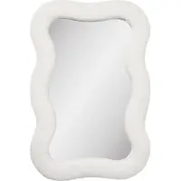 Ebuy24 Mia miroir cadre teddy blanc.