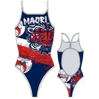 Turbo Maori Flag Swimsuit Rouge,Bleu 4XL Femme