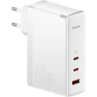 Baseus Gan5 Pro 2Xusb-C + Chargeur Usb, 140W (Blanc)
