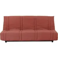 Lena BANQUETTE CLIC CLAC 3 PLACES - TERRACOTTA - 100% COTON - L 193 X P 92 CM - LENA