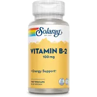 Solaray Vitamin B2 100mgr 100 Units Blanc