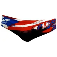 Turbo Puerto Rico Swimming Brief Rouge,Noir 3XL Homme