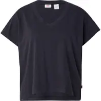 Levi's Boxy Short Sleeve V Neck T-shirt Noir XS Femme
