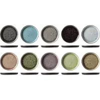 COSY&TRENDY 10x Streetfood festival plate, set of 10 assort. Ø 13 cm, Assiettes, Multicolore
