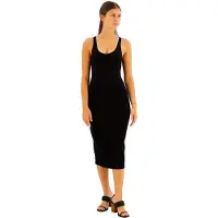 Armani Exchange Xw000820_af13729 Sleeveless Midi Dress Noir XL Femme