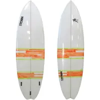 Storm Blade Flying Fish Swallow Tail D4 6´6´´ Surfboard Blanc 198.1 cm