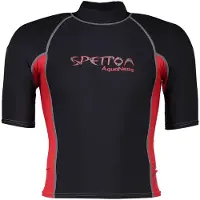 Aquaneos Lycra 8oz Short Sleeve Rash Guard Rouge,Noir 48 Homme